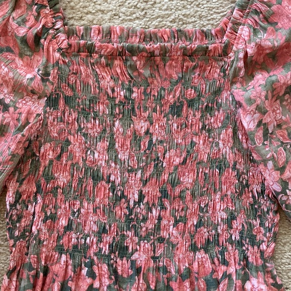 Nanette Lepore Floral Smocked Top - Picture 3 of 6